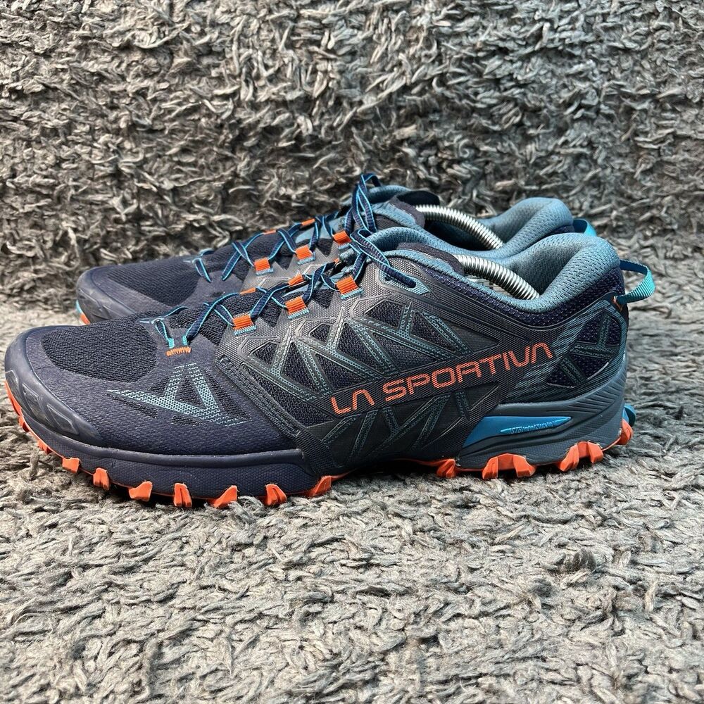 La Sportiva Bushido III Men’s 12.5 + Running Sneaker Blue/Orange 3086-V